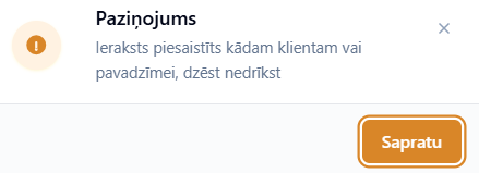 Paziņojums