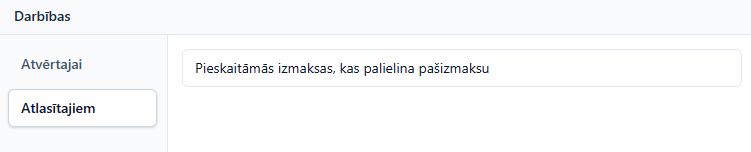 Pieskaitāmās izmaksas